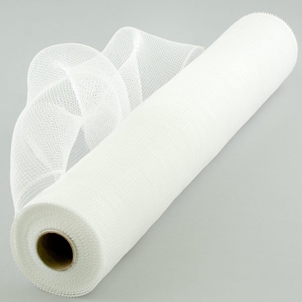 21  Poly Deco Mesh: White on Sale