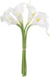 12  Calla Lily Flower Bunch (x7): White For Discount