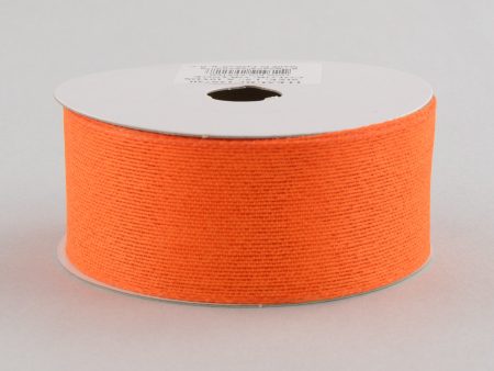 1.5  Classic Faux Jute Ribbon: Orange (10 Yards) For Cheap