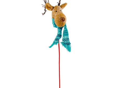 Plush Reindeer Head Pick: Blue For Sale