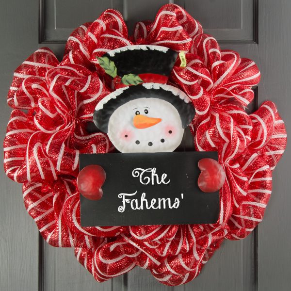 16  Metal Snowman Chalkboard Sign For Cheap