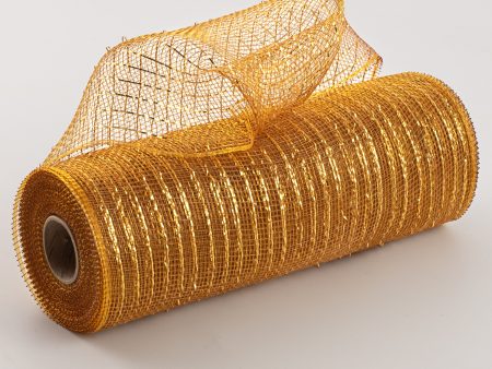 10  Poly Deco Mesh: Metallic Brown Gold Online