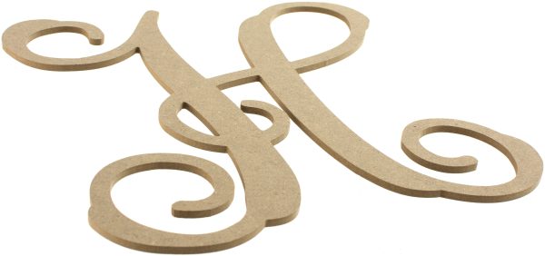 12  Wood Letter Vine Monogram: H Online now