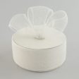 2.5  Poly Deco Mesh Ribbon: White Discount