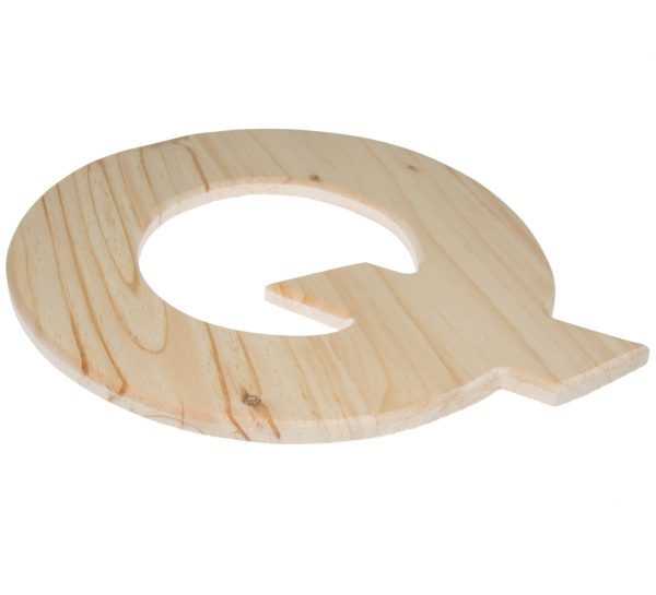 12  Natural Wood Letter: Q Online