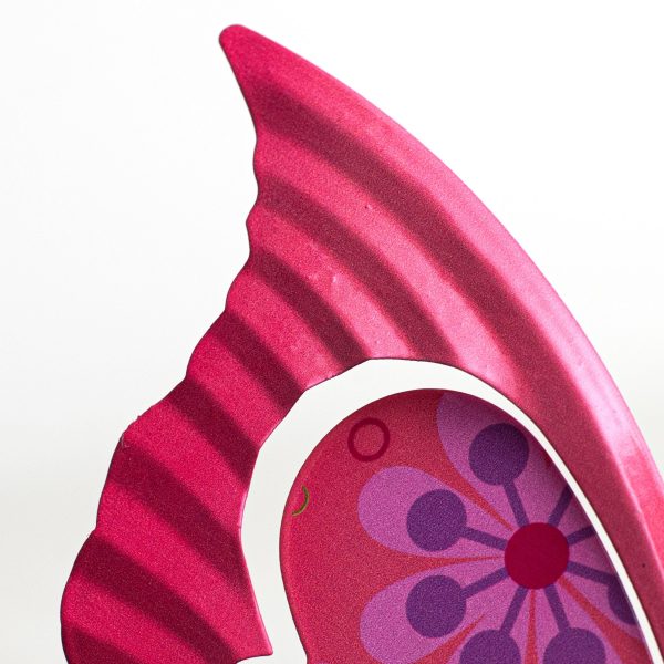 12  Tin Butterfly Hanger: Pink Supply