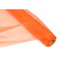 24  Crinkle Sheer Fabric Roll: Orange (10 Yards) For Discount