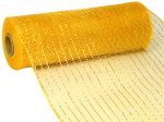 10  Poly Deco Mesh: Metallic Bright Gold Hot on Sale