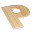 12  Natural Wood Letter: P For Sale