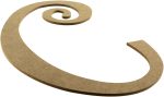 14  Decorative Wooden Curly Letter: C Cheap