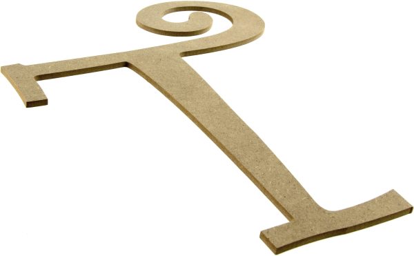 14  Decorative Wooden Curly Letter: T Sale