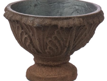 7  Leaf Compote Planter: Natural Rust For Discount