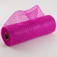 10  Poly Deco Mesh: Metallic Hot Pink Online Hot Sale