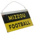 12x5 Collegiate Tin Sign: Missouri Mizzou Football For Sale