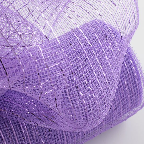 10  Poly Deco Mesh: Metallic Lavender For Cheap