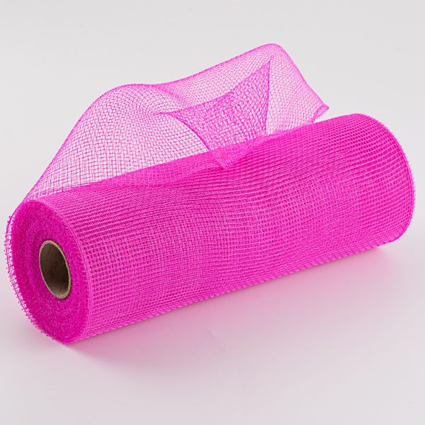 10  Poly Deco Mesh: Hot Pink For Cheap