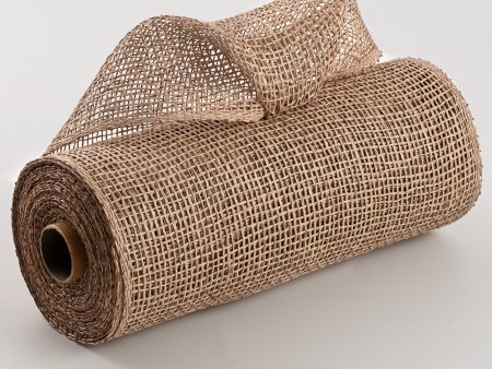 10  Poly Burlap Mesh: Natural Brown Fashion