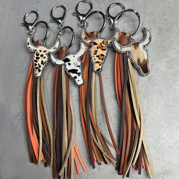 Bull Shape Fringe Key Chain Online Hot Sale