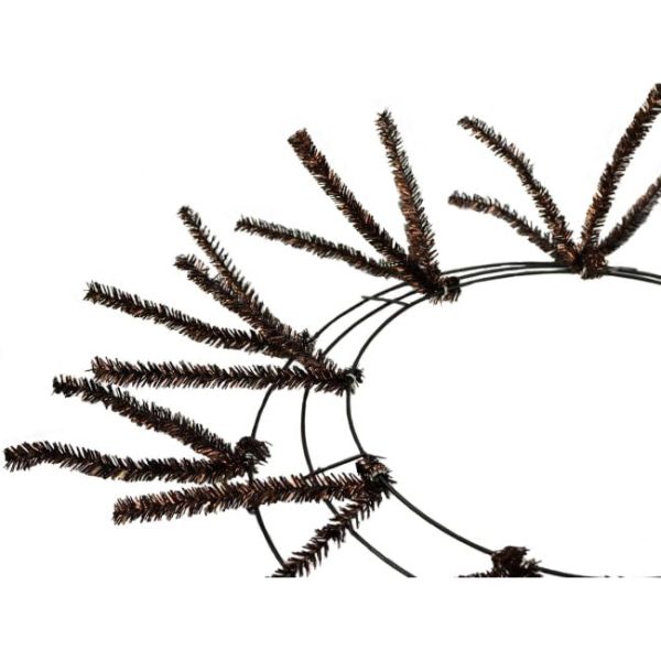 15-24  Tinsel Work Wreath Form: Metallic Brown For Sale