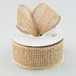 2.5  Poly Burlap Mesh Ribbon: Natural Brown (20 Yards) Online