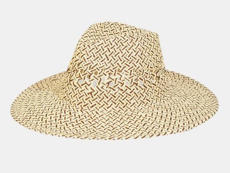 Fame Cutout Woven Straw Hat Cheap