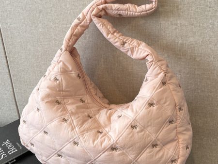 Bow Polyester Shoulder Bag Fashion