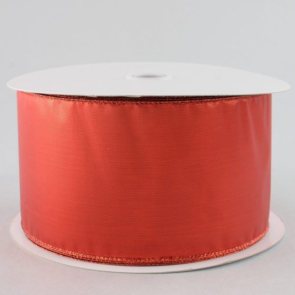 4  Red Lamé Ribbon (50 Yards) Online now