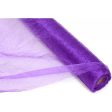 24  Crinkle Sheer Fabric Roll: Purple (10 Yards) For Cheap