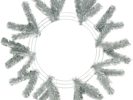 15-24  Work Wreath Form: Metallic Silver Online now