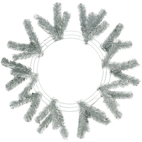 15-24  Work Wreath Form: Metallic Silver Online now