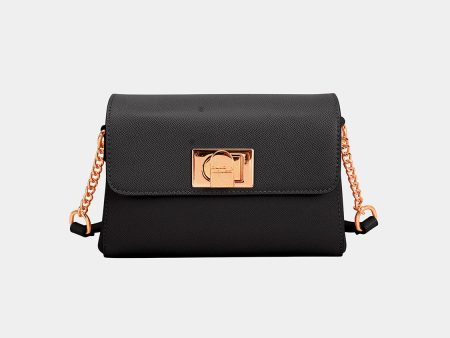 David Jones PU Leather Crossbody Bag For Discount