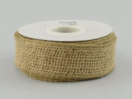 1.5  Wired Loose Weave Burlap Ribbon (10 Yards) Hot on Sale