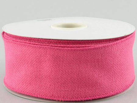 2.5  Faux Burlap: Dark Pink (25 Yards) Cheap