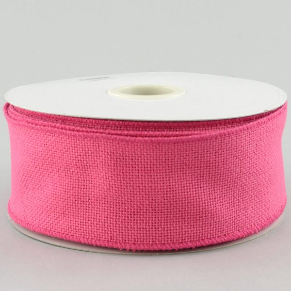 2.5  Faux Burlap: Dark Pink (25 Yards) Cheap