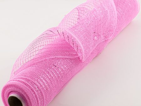 21  Poly Deco Mesh: Metallic Pink Online now