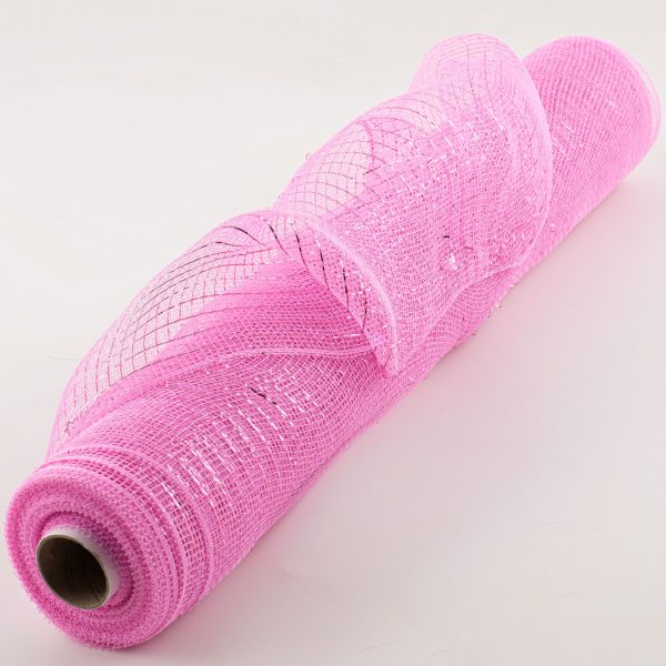 21  Poly Deco Mesh: Metallic Pink Online now