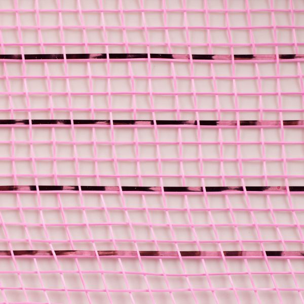 21  Poly Deco Mesh: Metallic Pink Online now