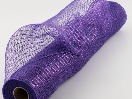 21  Poly Deco Mesh: Metallic Purple Supply