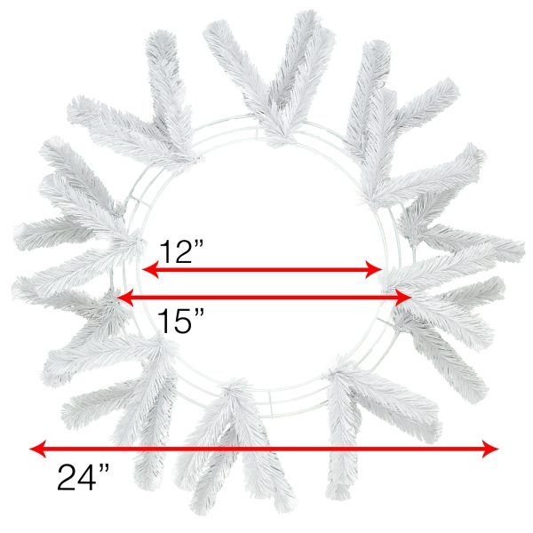 15-24  Work Wreath Form: White For Sale