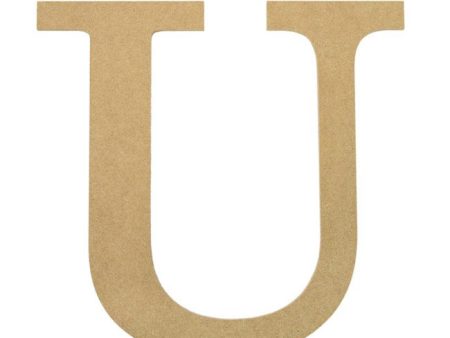 10  Decorative Wood Letter: U Sale