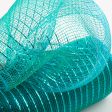 10  Poly Deco Mesh: Metallic Teal Online Sale