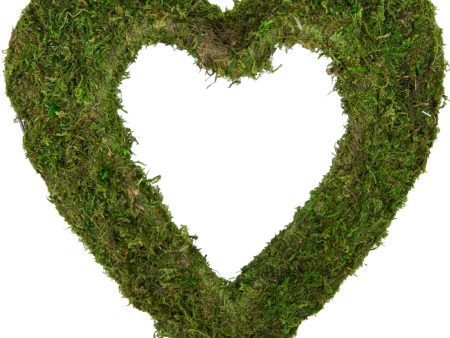 12  Green Moss Heart on Sale