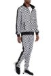 Rich Checkered Track Pants Fashion