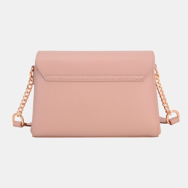 David Jones PU Leather Crossbody Bag For Discount