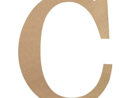 10  Decorative Wood Letter: C Supply