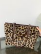 Leopard Faux Fur Tote Bag with Coin Purse Cheap