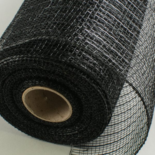 10  Poly Deco Mesh: Metallic Black Cheap