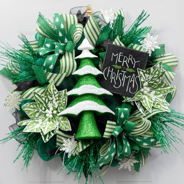 Wooden Christmas Sign: Merry Christmas (6.25  x 7 ) on Sale