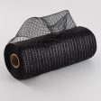 10  Poly Deco Mesh: Metallic Black Cheap