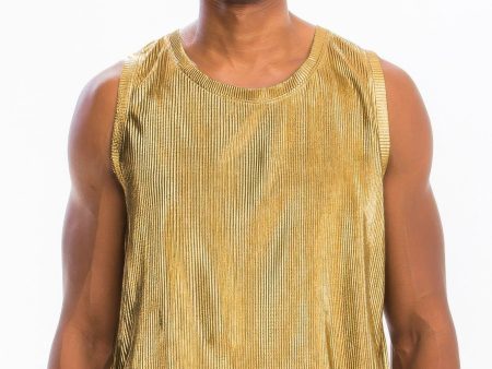 Metallic Flick Tank Top For Sale